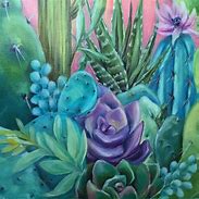 Image result for Modern Cactus Paintings