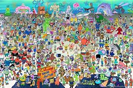 Image result for Spongebob Wallpaper All Characters
