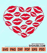 Image result for Heart Lips SVG