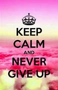 Image result for Keep Calm and Never Give Up
