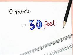 Image result for 1 Yard Equals 3 Feet