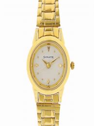 Image result for Sonata Gold Plated Watch