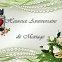 Image result for Carte Anniversaire Mariage