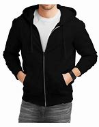 Image result for Black Full Zip Up Hoodie