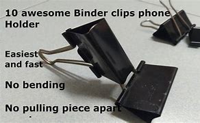 Image result for Binder Clip Phone Holder