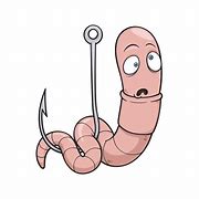 Image result for Worm On Hook in Water