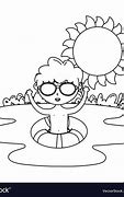 Image result for Summer Cartoon Images Black and White