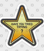Image result for You Tried Gold Star