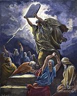 Image result for Moses Breaks the Stone Tablets