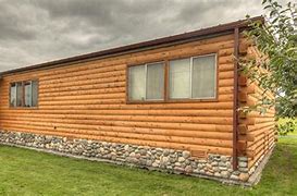 Image result for Mobile Homes with Log Siding