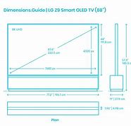 Image result for 80 Inch TV Dimensions Metric