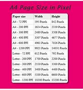 Image result for Pixel for A4 Size