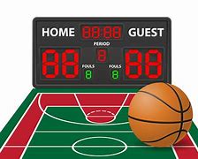 Image result for Cartoon Basketball Scoreboard