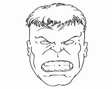 Image result for Hulk Face Outline