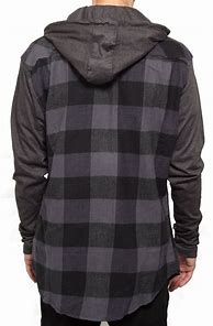 Image result for Grey Flannel's Shirt with Hoodie