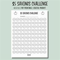 Image result for 5-Dollar Saving Challenge