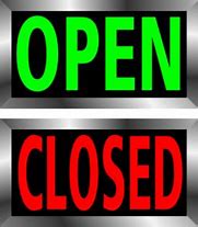 Image result for Open and Closed Sign