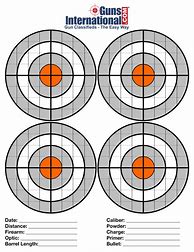 Image result for Free Printable Pistol Training Targets