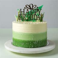 Image result for Green Colour Birthday Cake