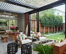 Image result for Back Yard Outdoor Sitting Area with TV