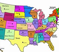 Image result for United States Map Labeled States