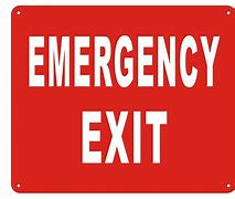 Image result for Emergency Exit Signage
