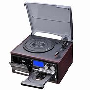 Image result for Floor Model Cassette Tape and Record Player