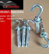 Image result for Stainless Steel Hook Bolt