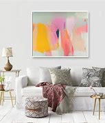 Image result for Pink and Yellow Wall Art