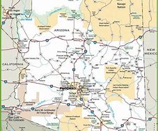 Image result for Arizona Map with Cities and Towns