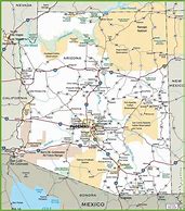 Image result for Map of Arizona Counties Printable