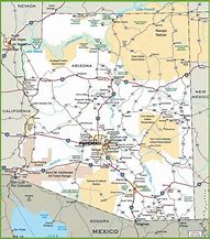 Image result for Arizona Maps Rivers Mountains