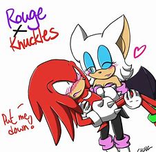 Image result for Knuckles and Rouge Fan Art