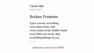 Image result for Broken Promises Poem
