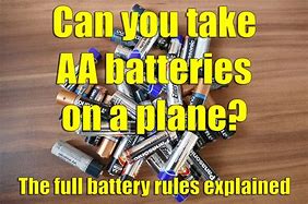 Image result for Batteries On Flights