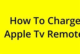 Image result for How to Charge Apple TV Remote