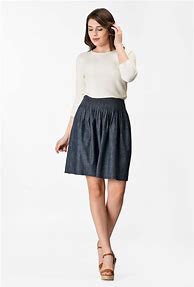 Image result for Elastic Waistband Skirt