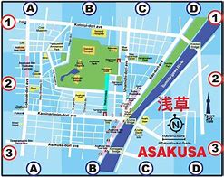 Image result for Asakusa Map