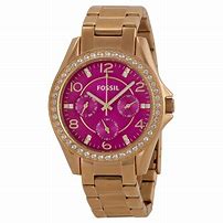 Image result for Fossil Watch Pink Metallic Box