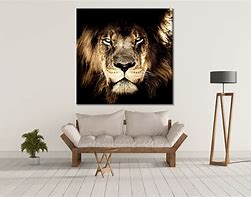 Image result for Lion Canvas Wall Art