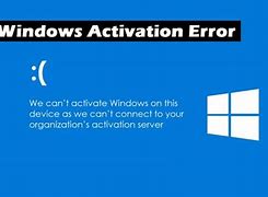 Image result for Windows 1.0 Activation Error