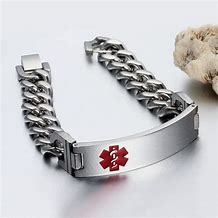 Image result for Medical Bracelets for Men with Info On the Inside