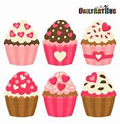 Image result for Heart Cupcake SVG