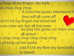 Image result for Knife Game Song