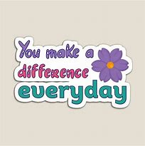 Image result for You Make a Difference Sticker. Amazon
