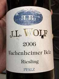 Image result for J L Wolf Wachenheimer Belz Riesling Spatlese