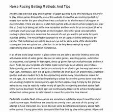 Image result for Horse Racing Beginner Betting