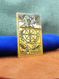 Image result for Queen of Coins Gold Tarot Pendant