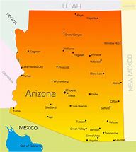Image result for Arizona State Map with Cities Printable