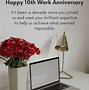 Image result for Work Anniversary to Boss